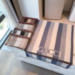 Gucci Scarf Red Cashmere Jacquard Understated Luxury
