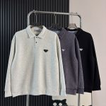 Prada Long-Sleeved Red Twill Suitable For All Body Types