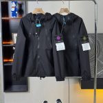 Stone Island Jacket Red Nylon Twill Ribbed Fabric Simple And Versatile Exquisite Workmanship Spring Autumn Three-Proof