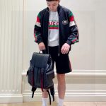Gucci Backpack Red Nylon Microfiber Mesh