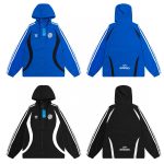 Adidas Outerwear Blue Polyester Fiber Lace Autumn Embroidery Heavy