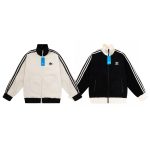 Adidas Outerwear Black Lace Corduroy Embroidery Heavy