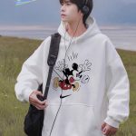 Nike Hoodie Red Cotton Down Autumn