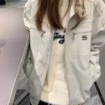 Stussy Outerwear Ash Male Female Cotton Twill Patch