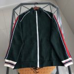 Gucci Jacket Green Cotton Pure Embroidery