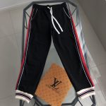 Gucci Sweatpants Black Cotton Pure Embroidery