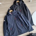 Helly Hansen Coat Red Woven Fabric Water-Repellent Sophistication