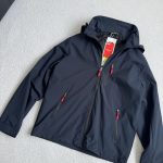 Helly Hansen Coat Red Woven Fabric Water-Repellent Sophistication
