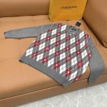 Louis Vuitton Sweater Red Wool Jacquard