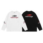 Balenciaga Long Sleeves Red Silk Embroidery