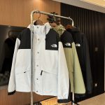 The North Face Jacket Red Fleece Winter Windproof Cuffs
