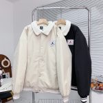 Jordan Outerwear Black Cotton Xinjiang Polyester Fiber Fleece