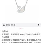 Swarovski Necklace White Lace Clean Lines