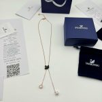 Swarovski Necklace Black Eva Lace