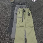 Archaeopteryx Trousers Red Adjustable Drawstring Daily Commute Light Outdoor Winter Zippered Pocket