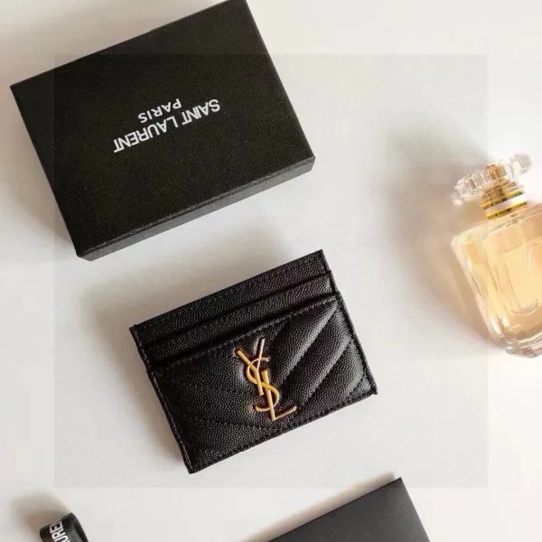Saint Laurent Card Holder Color Top-Grain Cowhide