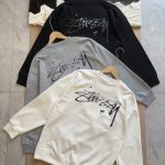 Stussy Hoodie Ash Cotton Spring Autumn Winter Crisp Silhouette