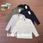Lululemon Long-Sleeved Shirts Blue Soft And Elastic Running Light Business Autumn Winter