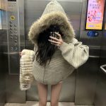Ralph Lauren Coat Red Lady Cotton Pure Fleece Elegant Autumn Winter