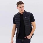 Archaeopteryx Down Jacket Red Duck Nylon Exquisite Workmanship Autumn Winter Slim Fit 3D Logo Zippered Pocket