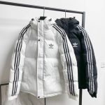 Adidas Coat Red Cotton Down Winter