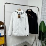 The North Face Jacket Red Fleece Winter Windproof Cuffs
