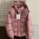 Mani Down Jacket Red Goose Duck Nylon Zippered Pocket