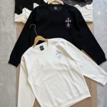 Chrome Hearts Hoodie Ash Cotton Soft And Gentle Spring Autumn Winter Crisp Silhouette