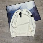 Stone Island Sweatshirt Green Cotton Pure Exquisite Workmanship Street Style Patch