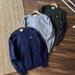 Lacoste Sweater Green Wool Autumn Winter And