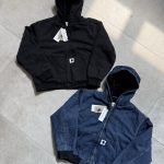 Carhartt Outerwear Blue Cotton Wool Lambswool Fleece Denim Easy To Match Autumn Winter Patch