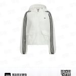 Adidas T-Shirts Purple Down Nylon Woven Fabric Adjustable Drawstring Embroidery Side Pockets