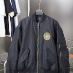 Balenciaga Jacket Yellow Nylon Fabric Embroidery