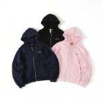 Supreme Hoodie Red Cotton Fleece Brushed Fabric Embroidery