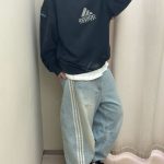 Adidas Jeans Blue Cotton Pure Denim