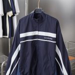 Balenciaga Jacket Red Polyester Mesh Screen Printing