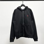 Ralph Lauren Jacket Red Cotton Autumn Early Embroidery