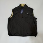 Ralph Lauren Vest Red Nylon Side Pockets Zippered Pocket