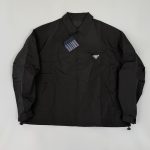 Prada Outerwear Red Outdoor Workwear Lightweight Spring Metal Logo
