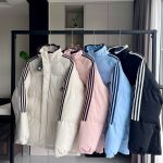 Adidas Cotton-Padded Coat Red Cotton Strict Quality Control Winter