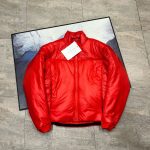 Archaeopteryx Jacket Red Cotton Silk Nylon Twill Fabric Professional Outdoor Winter Embroidery