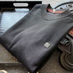 Zegna Sweater Red Wool Fleece Winter Metal Logo