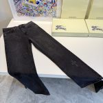 Chrome Hearts Jeans Ash Leather Patch