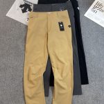 Descente Long Pants Black Woven Fabric Running