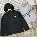 The North Face Outerwear Red Simple Style Daily Commute Spring Autumn Embroidery Multiple Splicing Windproof Cuffs