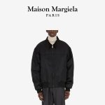 Margiela Outerwear Red Cotton Silk Nylon Fabric