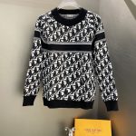 Dior Sweater Red Wool Jacquard