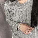 Ralph Lauren Overcoat Red Cotton Wool Blend Cable Knit Easy To Match Spring Autumn Winter And
