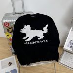 Balenciaga Hoodies Red Jacquard Easy To Match