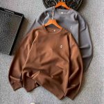 Louis Vuitton Sweatshirt Red Cotton Silk Milk Woven Fabric Honeycomb Weave